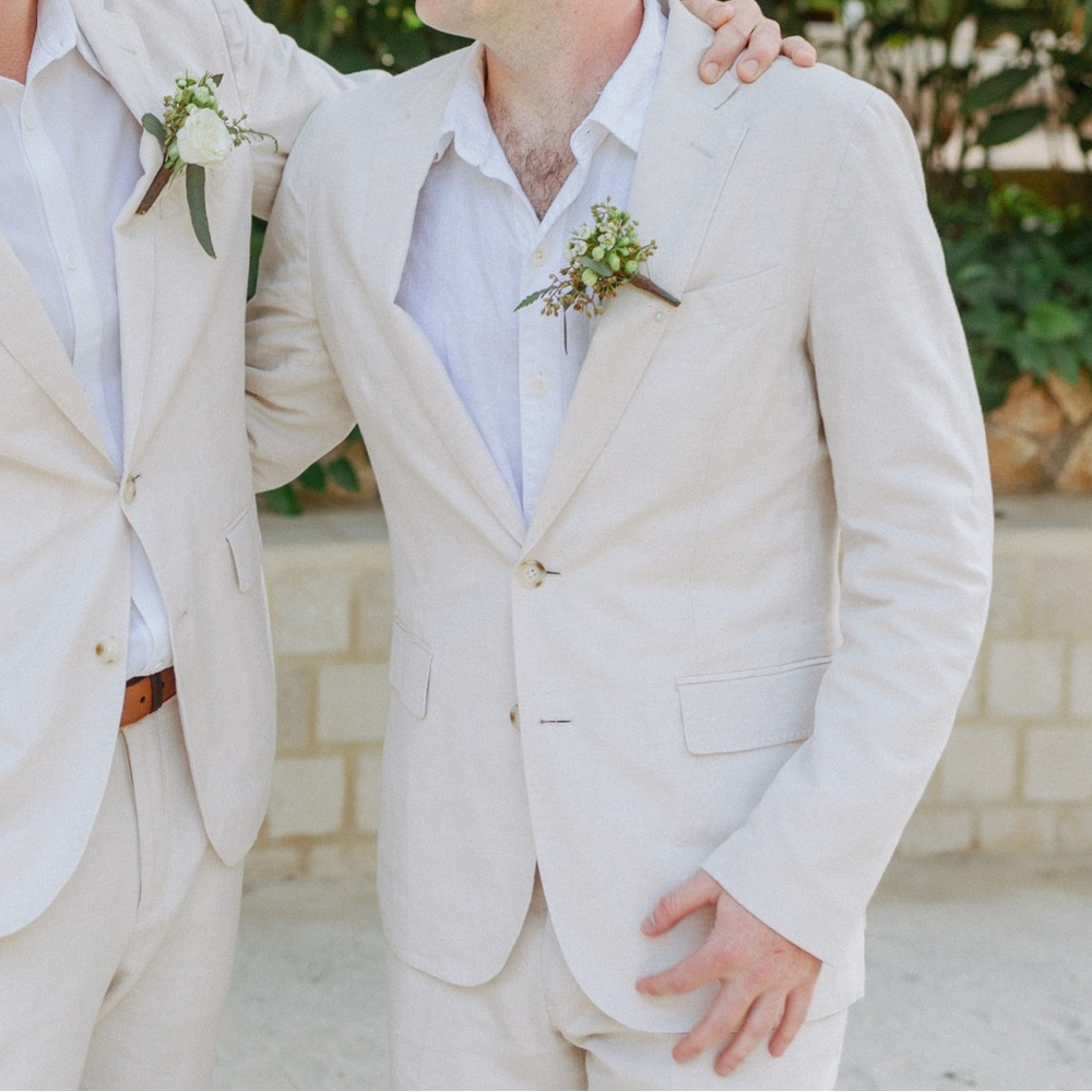 Men’s J Crew Ludlow linen suit
